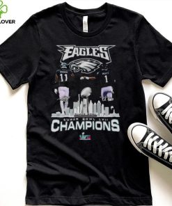 Philadelphia Eagles Brown And Hurts Signatures Super Bowl LVII Champions Shirt