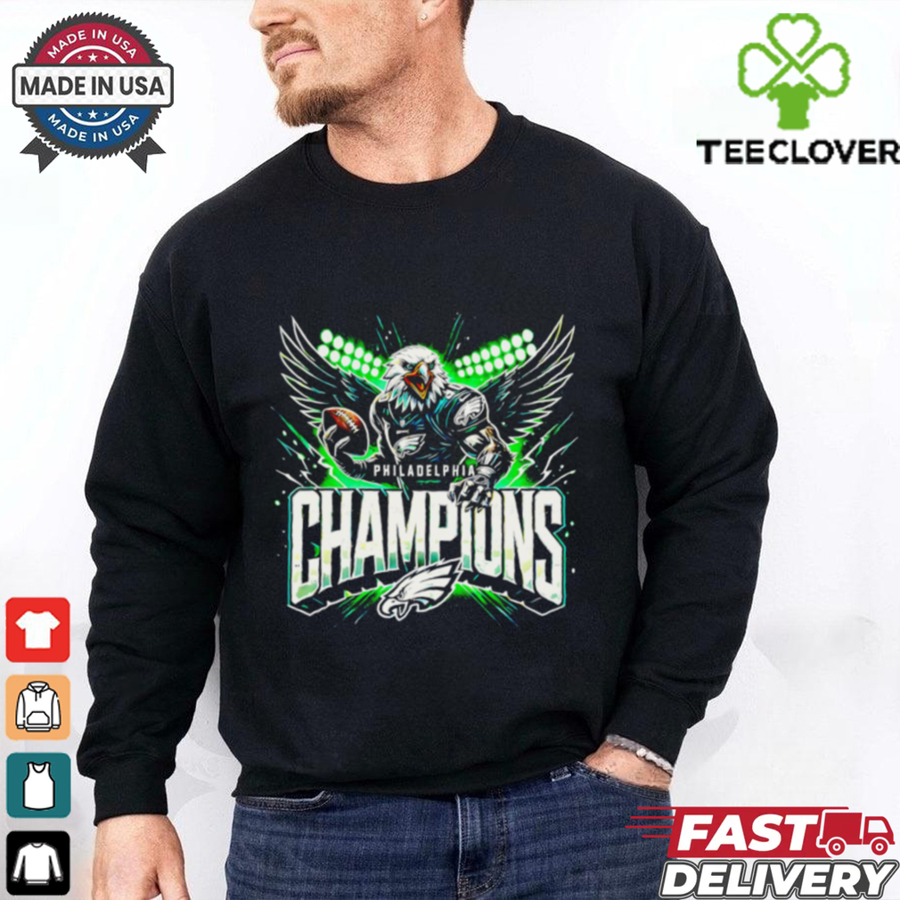 Philadelphia Eagles Champions Transparent mascot 2025 shirt Philadelphia Eagles Champions Transparent mascot 2025 shirt