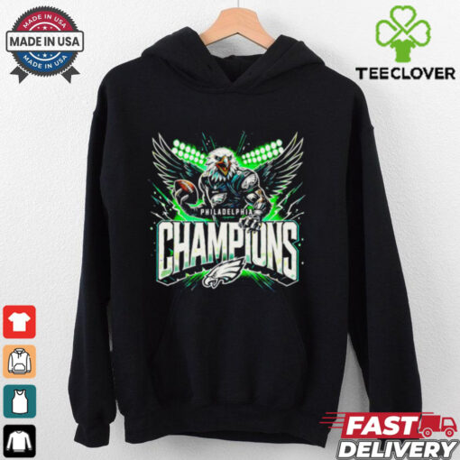 Philadelphia Eagles Champions Transparent mascot 2025 shirt