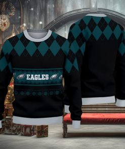 Philadelphia Eagles Christmas Caro Pattern Ugly Sweater For Men Women
