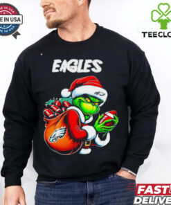 Philadelphia Eagles Christmas Grinch player shirt