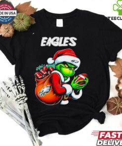 Philadelphia Eagles Christmas Grinch player shirt