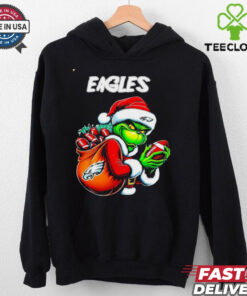 Philadelphia Eagles Christmas Grinch player shirt