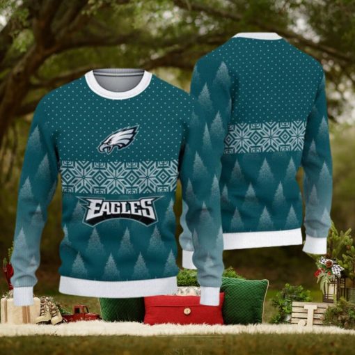 Philadelphia Eagles Christmas Pattern All Over Print Hibernation Ugly Sweater