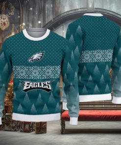 NFL Philadelphia Eagles Christmas AOP Gingerbread Ugly Sweater For