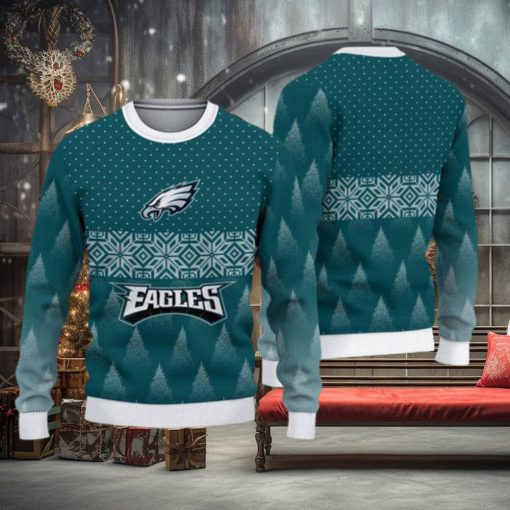 Philadelphia Eagles Christmas Pattern All Over Print Hibernation Ugly Sweater