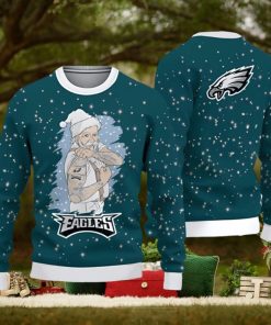 Philadelphia Eagles Christmas Santa Claus Tattoo Ugly Christmas Sweater