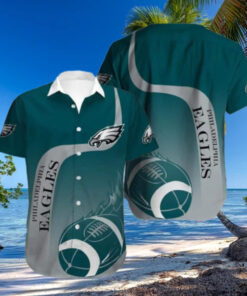 Philadelphia Eagles Classic Football Wave Hawaiian Shirt