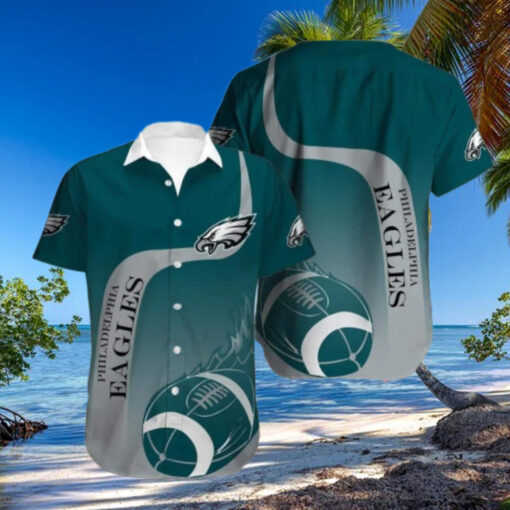 Philadelphia Eagles Classic Football Wave Hawaiian Shirt