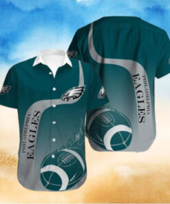 Philadelphia Eagles Classic Football Wave Hawaiian Shirt