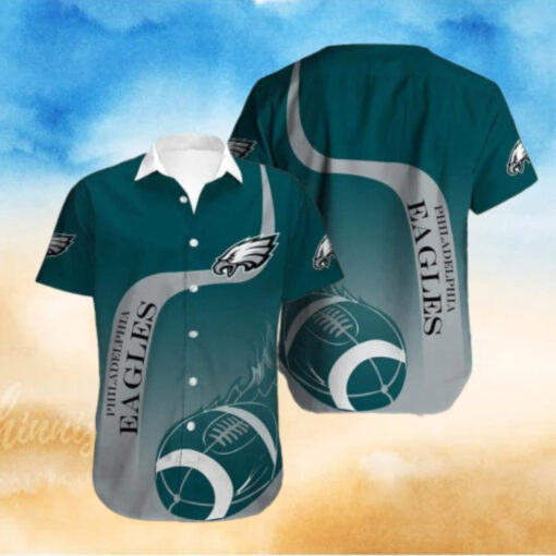 Philadelphia Eagles Classic Football Wave Hawaiian Shirt