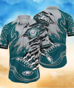 Philadelphia Eagles Claw Attack Hawaiian Shirt