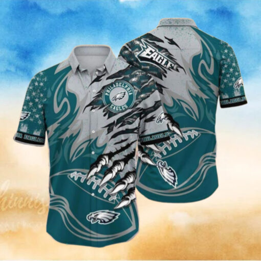 Philadelphia Eagles Claw Attack Hawaiian Shirt