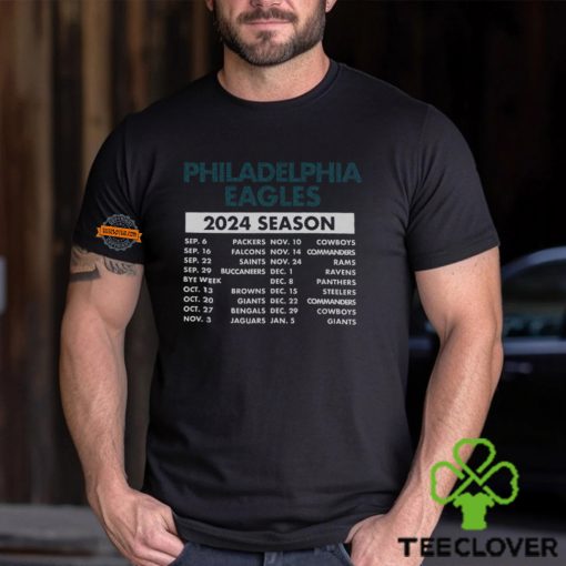Philadelphia Eagles Complete Schedule 2024 Shirt
