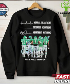 Philadelphia Eagles Crazy Heartbeat Watching Them Playing 2024 signatures T Shirt