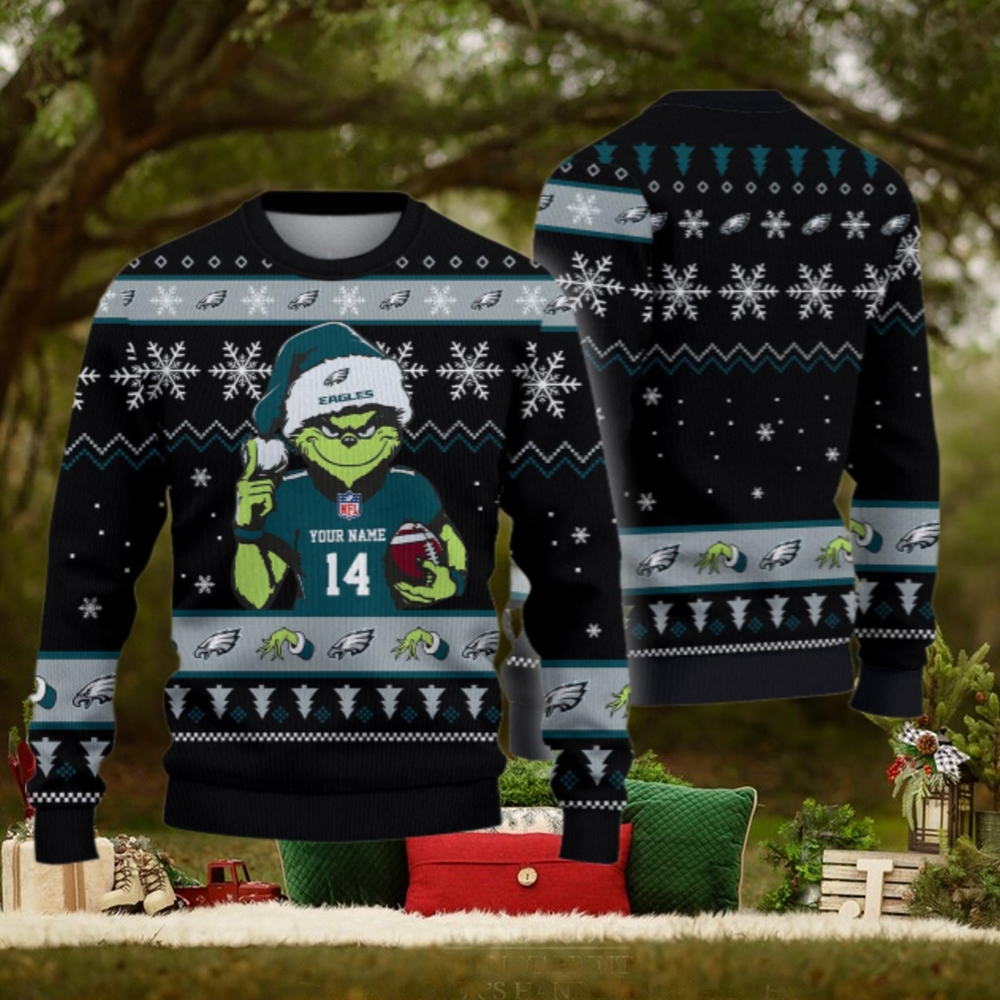 Philadelphia Eagles Custom Chrismas Ugly Sweater Philadelphia Eagles Custom Chrismas Ugly Sweater