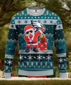 Philadelphia Eagles Dabbing Santa Claus Ugly Christmas Sweater