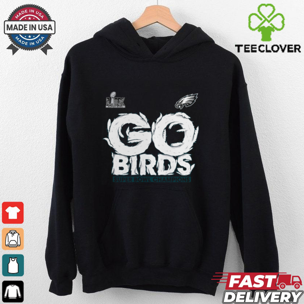 Philadelphia Eagles Fanatics Super Bowl LIX Champions Big & Tall Go Birds T Shirt Philadelphia Eagles Fanatics Super Bowl LIX Champions Big & Tall Go Birds T Shirt