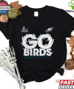 Philadelphia Eagles Fanatics Super Bowl LIX Champions Big & Tall Go Birds T Shirt