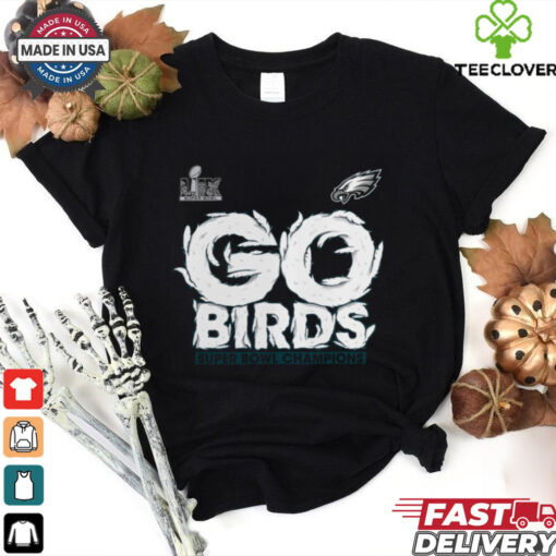 Philadelphia Eagles Fanatics Super Bowl LIX Champions Big & Tall Go Birds T Shirt