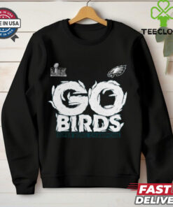 Philadelphia Eagles Fanatics Super Bowl LIX Champions Big & Tall Go Birds T Shirt