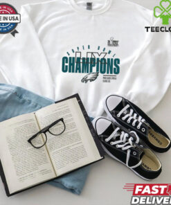 Philadelphia Eagles Fanatics Super Bowl LIX Champions Iconic Victory Shirt