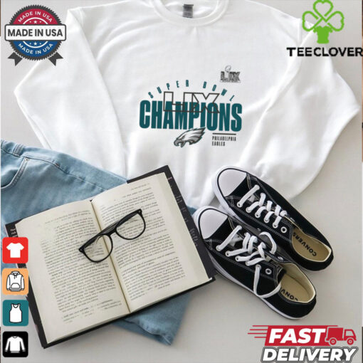 Philadelphia Eagles Fanatics Super Bowl LIX Champions Iconic Victory Shirt