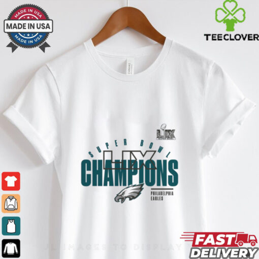 Philadelphia Eagles Fanatics Super Bowl LIX Champions Iconic Victory Shirt