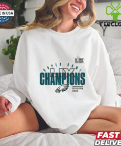 Philadelphia Eagles Fanatics Super Bowl LIX Champions Iconic Victory Shirt