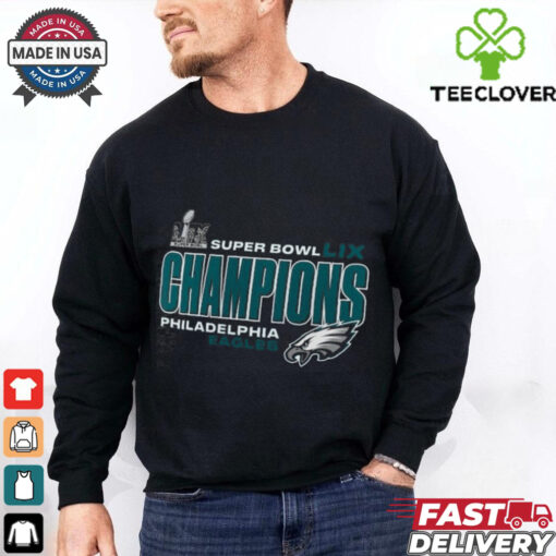 Philadelphia Eagles Fanatics Super Bowl LIX Champions Under The Lights Shirt