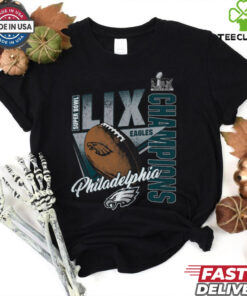 Philadelphia Eagles Fanatics Youth Super Bowl LIX Champions Own the Moment Tri Blend T Shirt