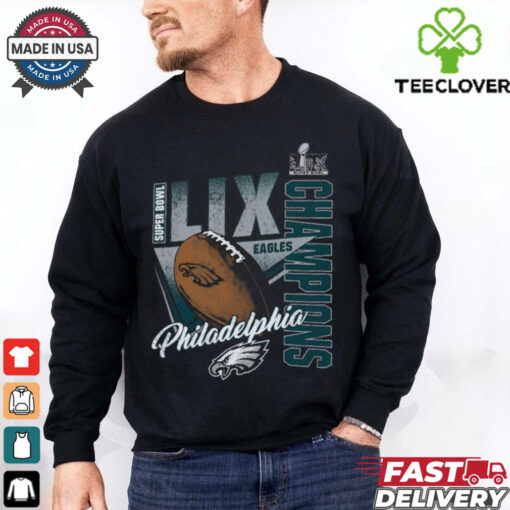 Philadelphia Eagles Fanatics Youth Super Bowl LIX Champions Own the Moment Tri Blend T Shirt