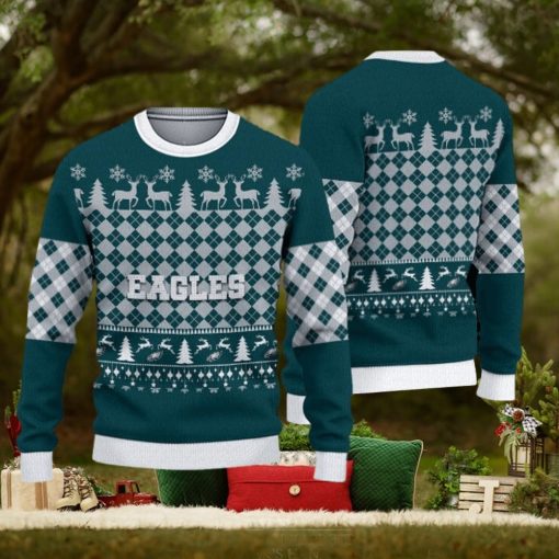 Philadelphia Eagles Fans Pattern Toboggan Knitted Christmas Sweater