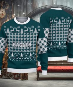 Philadelphia Eagles Fans Pattern Toboggan Knitted Christmas Sweater