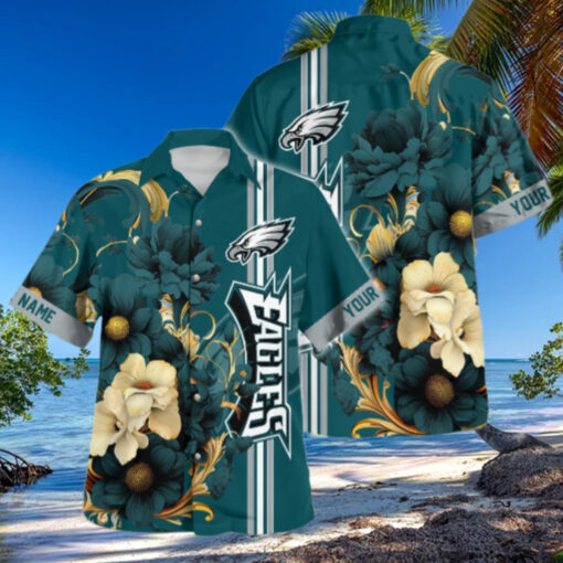 Philadelphia Eagles Floral Glory Hawaiian Shirt