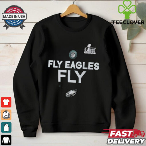 Philadelphia Eagles Fly Eagles Fly Super Bowl LIX NFL T Shirts