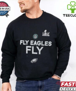 Philadelphia Eagles Fly Eagles Fly Super Bowl LIX NFL T Shirts