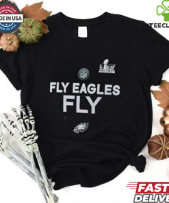 Philadelphia Eagles Fly Eagles Fly Super Bowl LIX NFL T Shirts