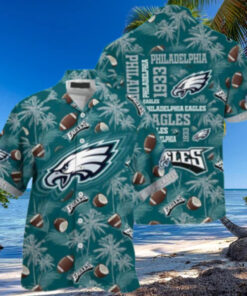 Philadelphia Eagles Football Paradise Hawaiian Shirt