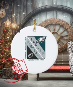 Philadelphia Eagles Football Starter Shield Graphic 1933 Ornament Custom Name