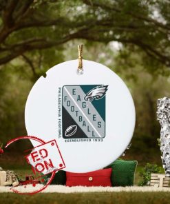 Philadelphia Eagles Football Starter Shield Graphic 1933 Ornament Custom Name
