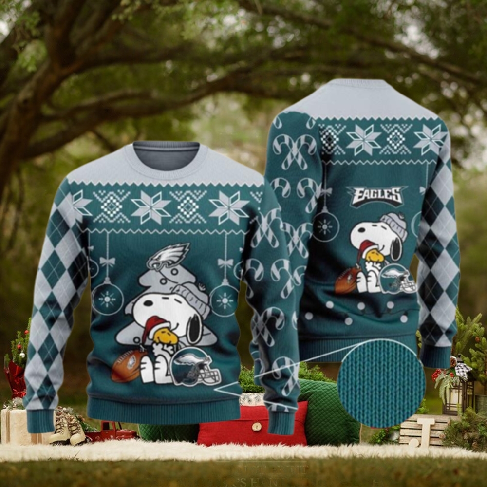 Philadelphia Eagles Funny Charlie Brown Peanuts Snoopy Ugly Christmas Sweaters Philadelphia Eagles Funny Charlie Brown Peanuts Snoopy Ugly Christmas Sweaters
