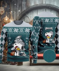 Philadelphia Eagles Funny Charlie Brown Peanuts Snoopy Ugly Christmas Sweaters 1 Philadelphia Eagles Funny Charlie Brown Peanuts Snoopy Ugly Christmas Sweaters