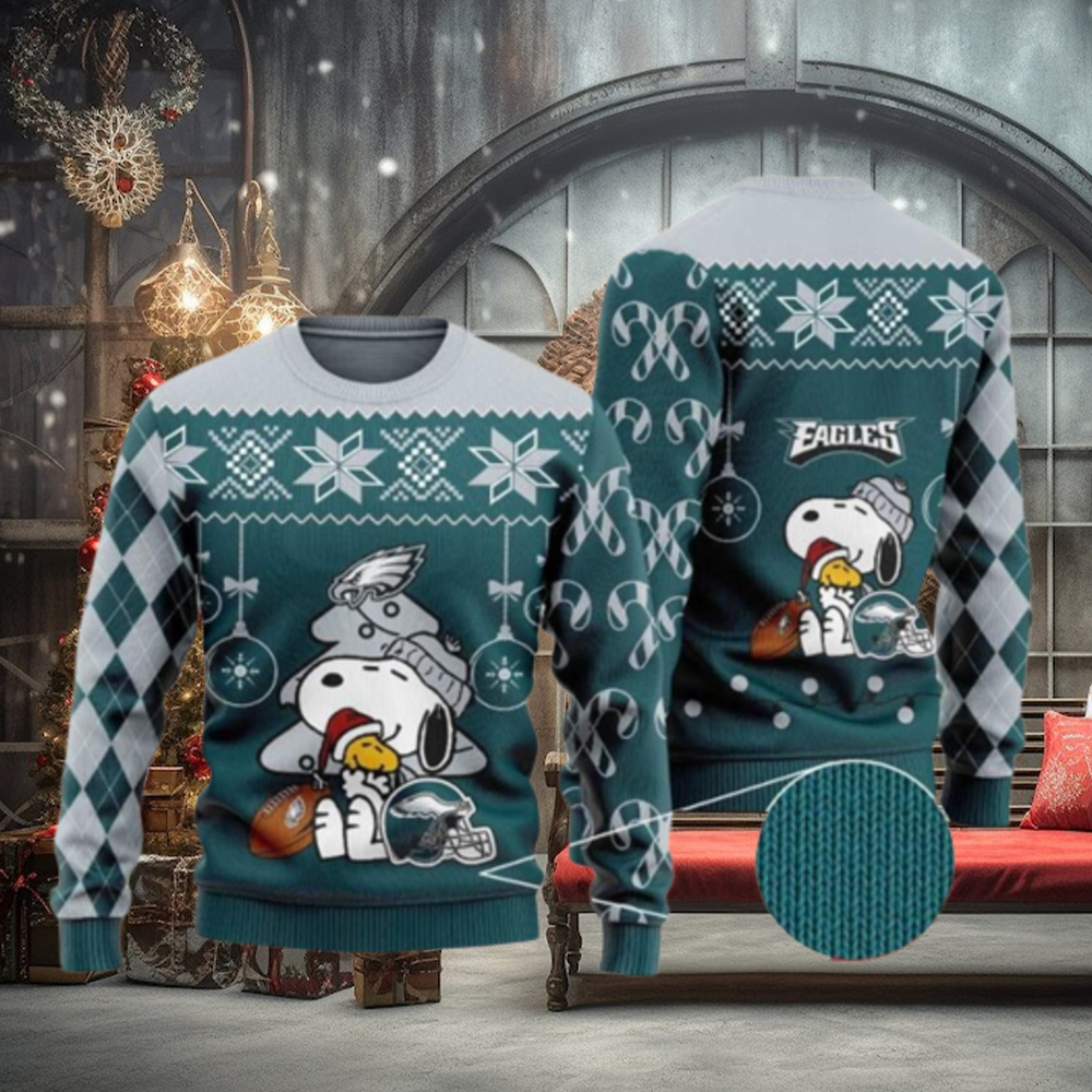 Philadelphia Eagles Funny Charlie Brown Peanuts Snoopy Ugly Christmas Sweaters Philadelphia Eagles Funny Charlie Brown Peanuts Snoopy Ugly Christmas Sweaters