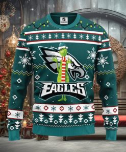 Philadelphia Eagles Funny Grinch Christmas Ugly Sweater