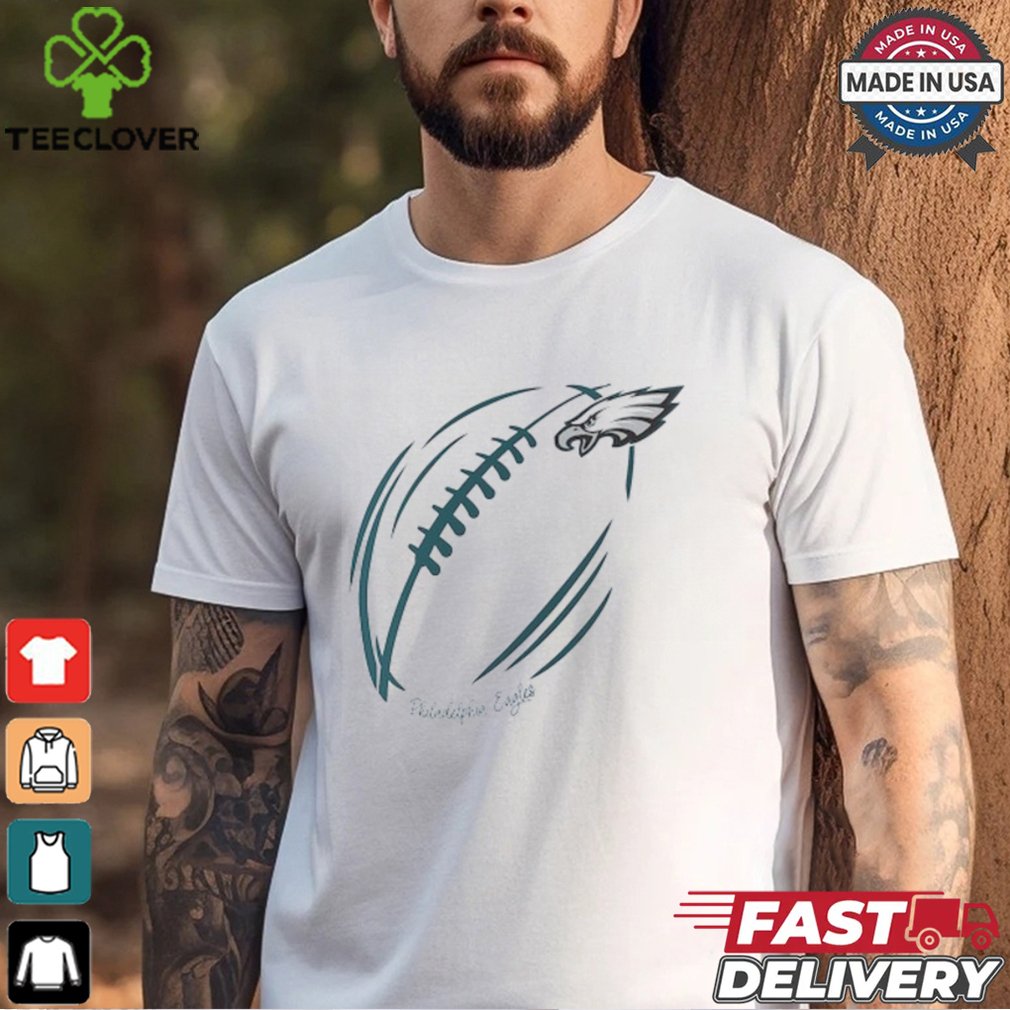 Philadelphia Eagles G III 4Her by Carl Banks Subtle Football Fitted T Shirt Philadelphia Eagles G III 4Her by Carl Banks Subtle Football Fitted T Shirt