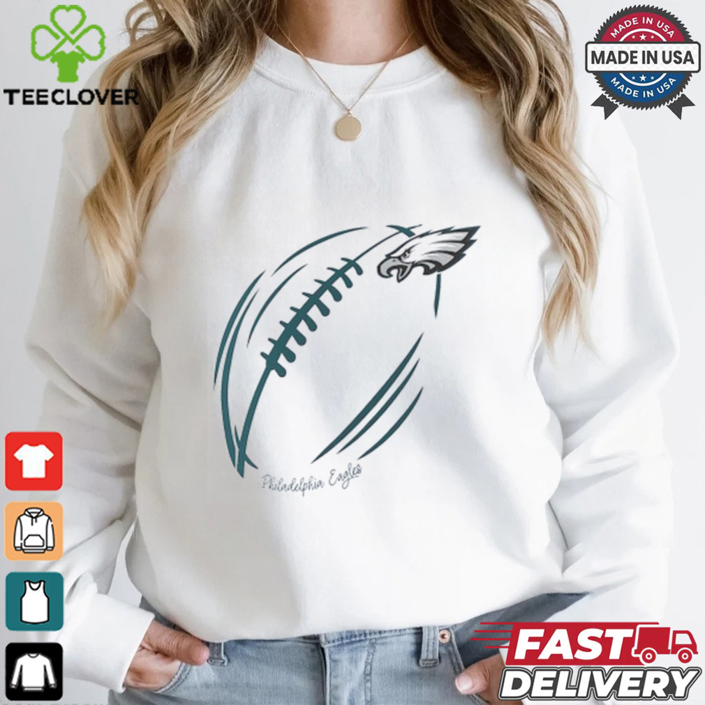 Philadelphia Eagles G III 4Her by Carl Banks Subtle Football Fitted T Shirt Philadelphia Eagles G III 4Her by Carl Banks Subtle Football Fitted T Shirt