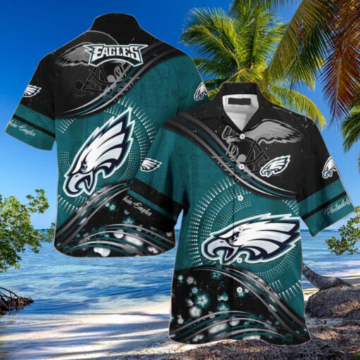 Philadelphia Eagles Galactic Flow Hawaiian Shirt