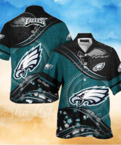 Philadelphia Eagles Galactic Flow Hawaiian Shirt