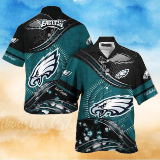Philadelphia Eagles Galactic Flow Hawaiian Shirt